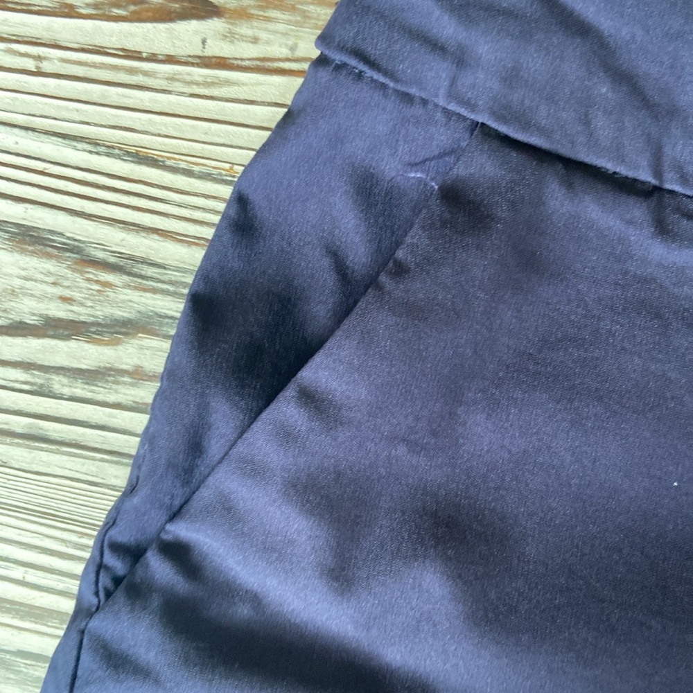 7th Avenue-Olive and Navy Women's stretchy Shorts-sz large - Picture 2 of 7